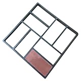 Happyyami Plastic Walk Maker Reusable Concrete Path Maker Molds Stepping Stone Mold Path Maker Mold Walker Cement Brick Laying Bricks Cement