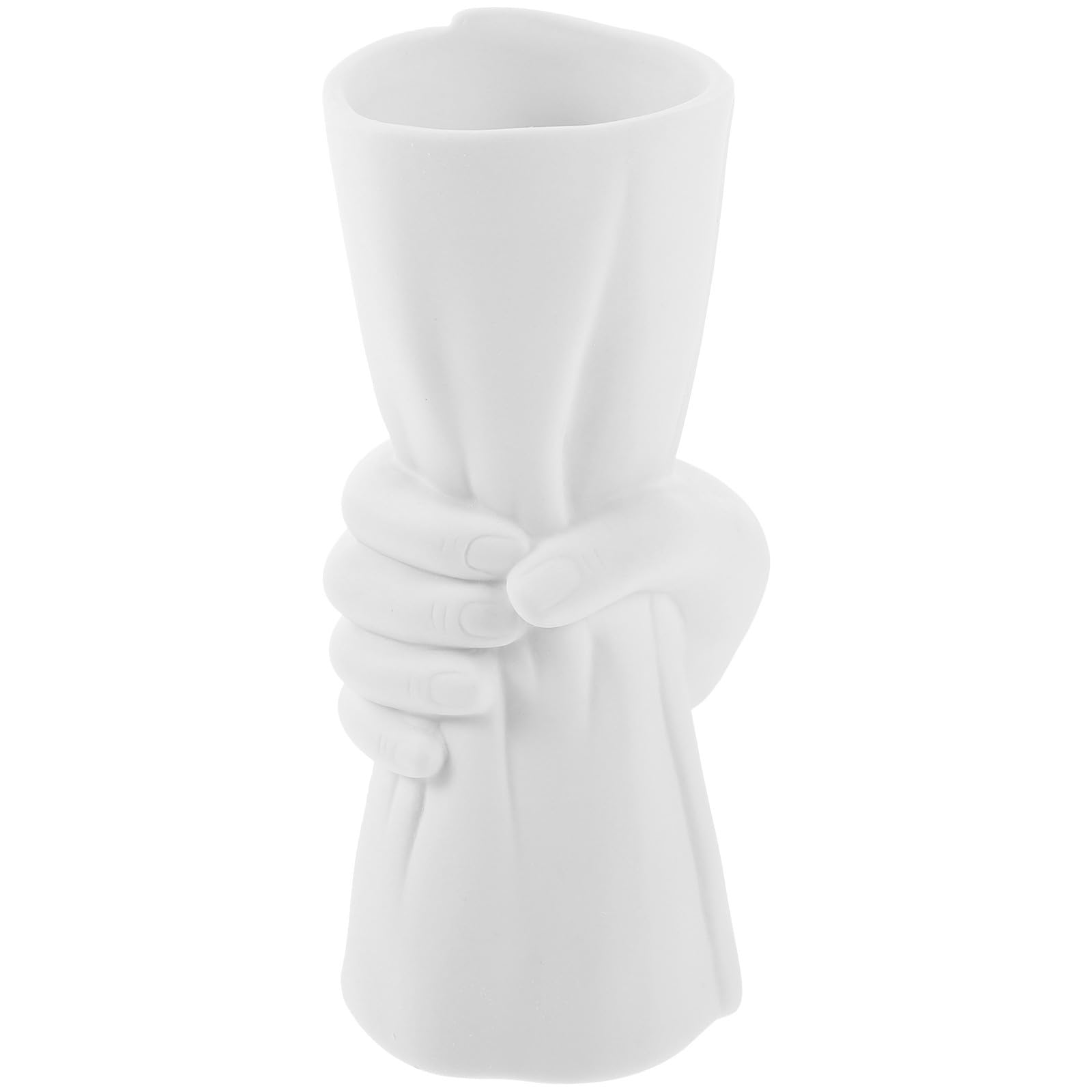 Vase en céramique blanc pour décoration de centre de table de salon