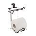 InterDesign Classico Bathroom Over Tank Toilet Paper Holder – Double Roll Tissue Paper Storage – Bronze