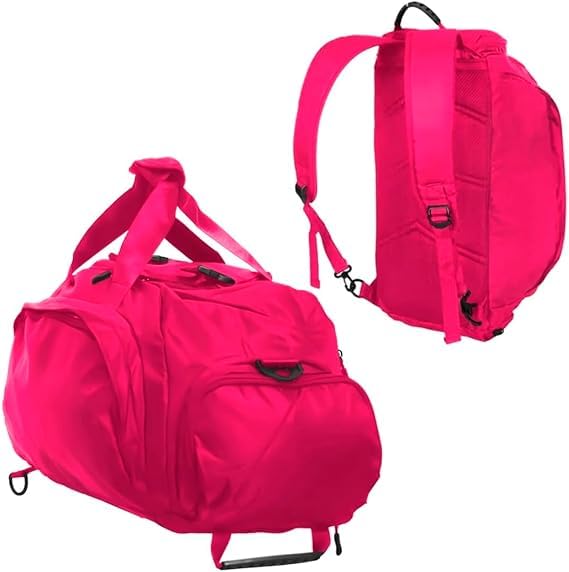 Mochila Mala Sem Estampa Unissex Multifuncional - Cores Variadas (Rosa Pink)