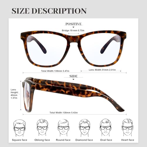 Image of Retro Blue Light Blocking Glasses for Women Men Classic Style Computer TV Eyeglasses Anti Eyestrain