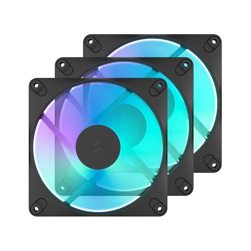 Image of Fractal Design Dynamic 3 14 RGB 3-Pack Black 140mm PWM Fans
