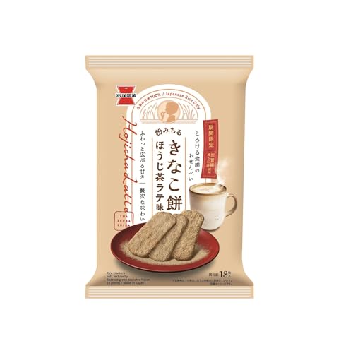 岩塚製菓 きなこ餅 ほうじ茶ラテ味 18枚×12袋のサムネイル