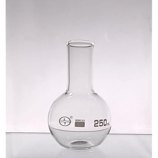Borosilicate Flat Bottom Flask Set of 2 250ml