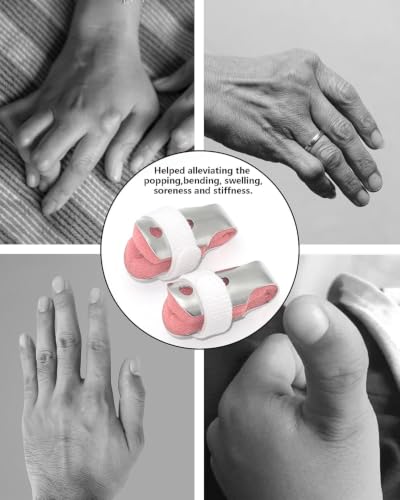 Image of Pinky Finger Splint, Trigger Finger Brace, 2PCS, Small, Pink | For Arthritis, Broken Fingers and Knuckle Immobilization; Finger Brace Joint Stabilizer