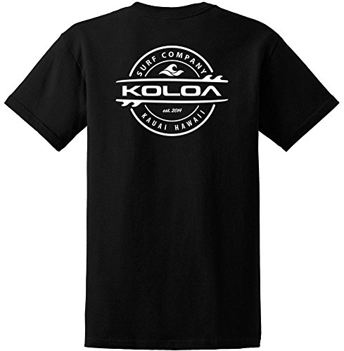Koloa Surf Company Thruster Logo Heavy Cotton Tee-XL-Black/White