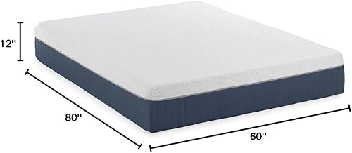 Miniatura 2 de Greaton Colchón de espuma viscoelástica de gel híbrido de alta calidad de 12 pulgadas con base de rejilla de aire tamaño estándar transpirable ultra