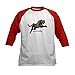 CafePress Transformers 7 Cheetor Leaping Baseball Jersey Kids Cotton Baseball Jersey, 3/4 Raglan Sleeve Shirt Red/White