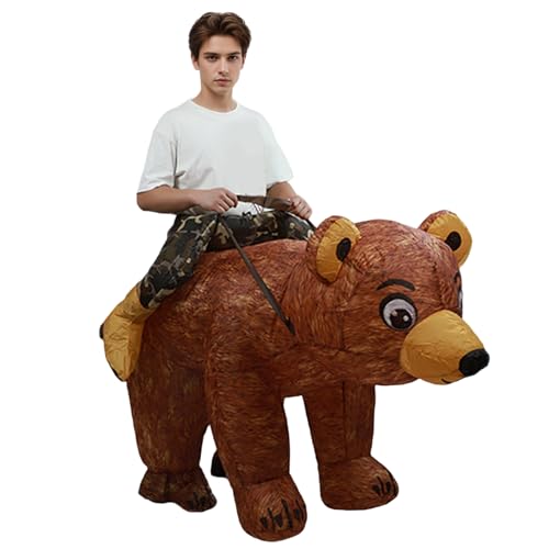 Trrymbbe Disfraz inflable oso adulto oso soplón