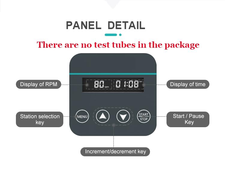 Rotating Mixer Lab Rotating Mixer Shaker for Mixing The Samples Lab Research with Adjustable Speed 20-80rpm Digital Display Timing Function