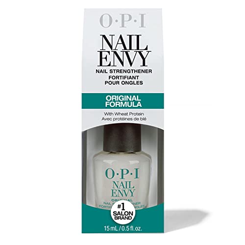 Image of O.P.I Nail Envy Nail Strengthener | 15 ml | Nail Hardener Polish and Base Coat | Transparent Nail Protector for Strong Natural Nails