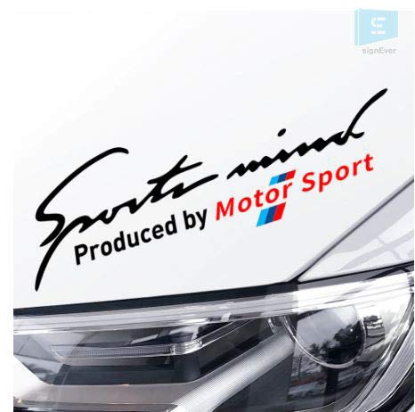 Sign Ever Sports Mind Produced by Motor Sports Series Car Waterproof Stickers Eyebrow Car Headlight Body Car Accessories Vinyl Decals L x H 30.00 cm X 10.00 cm