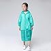 YMGSCC Fashion EVA Children Green Raincoat Thickened Waterproof Rain Coat Kids Clear Transparent Tour Waterproof Rainwear Suit