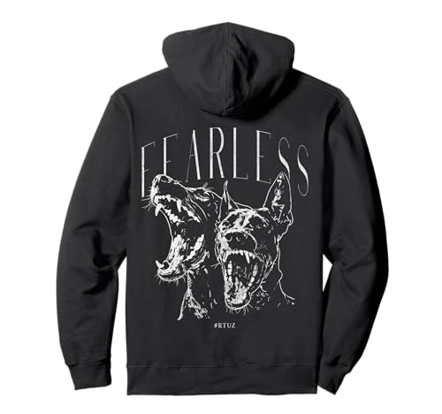Backprint Streetwear Mode Fashion Damen Herren Hund Doberman Pullover Hoodie