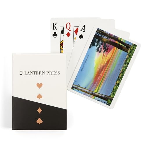 Baraja de póker con 52 cartas, diseño Sebago Lake Maine
