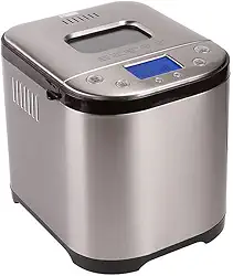 CULINARY CHEF Máquina de fazer pão com tigela antiaderente, gancho de pão, copo medidor e colher. 15 em 1, pão sem glúten, bolo e iogurte, 3 opções de cores de crosta e muito mais.t3 tamanhos de pão.