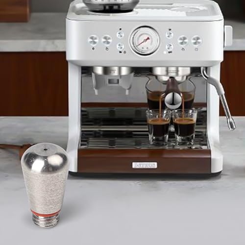 Desiumite Boquilla de vapor para cafetera, 1 agujero, acero inoxidable 304, punta de espuma de leche para máquina de espresso, café con leche y capuchino, mejora de espuma, color plateado - imagen 7