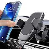 Diseño Estable: Niofind soporte para movil coche adopta el último diseño de 2022 que mantendrá su teléfono estable y evitará que se caiga o se agite. Se beneficia del diseño de soporte de 3 puntos y silicona mejorada, que mantiene su teléfono sólido incluso en giros, caminos con baches y topes de velocidad.