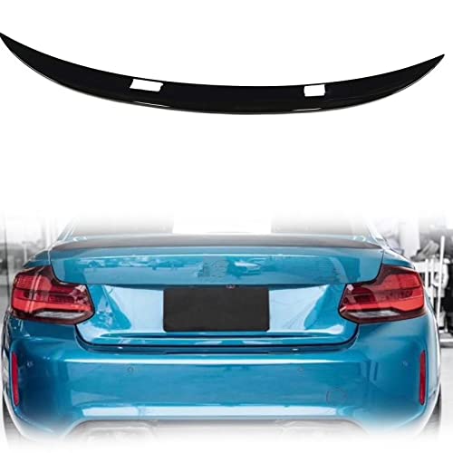 Becquet de coffre arrière noir brillant pour BMW F22 F23 M2 F87 de 2014 à 2019 spoiler style MP
