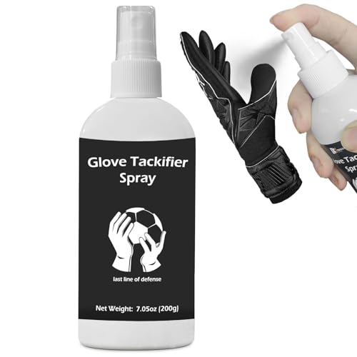 WAN2TLK 200ml Goalkeeper Gloves Tackifier, Goalie Glove Spray Glue, Sticky Spray for Football Gloves Enhanced Grips on Any Glove