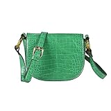 TRAGBARKEIT: Schultertasche, Clutch, Umhängetasche, Cross-Over, Schultergurt ca. 125 cm Lang, verstellbar, nicht abnehmbar, SICHER: Hauptfach mit einem Magnet- und zusätzlich einem Reißverschluss schließbar