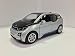 1:32 Scale BMW i3 Electric Car Model (Ionic Silver Metallic w/BMW i Frozen Blue accent)