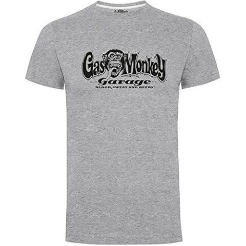 Gas Monkey Garage Biker Hands Mens Gents Grey T-Shirt (Large) Cover
