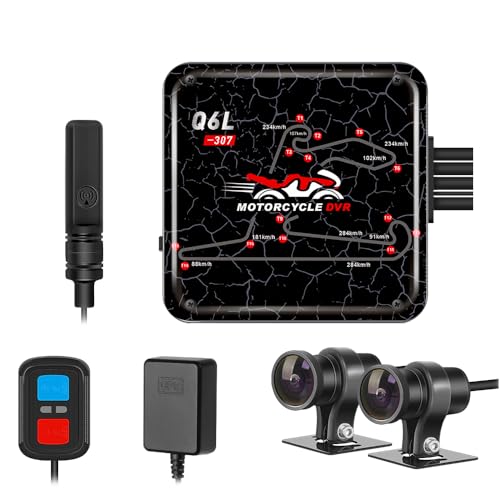 Dashcam moto WiFi VSYSTO Q6DL : enregistreur double caméra haute durabilité