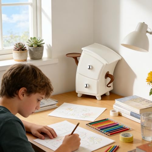 Organizador de almacenamiento de cajones de escritorio y hogar compacto 3