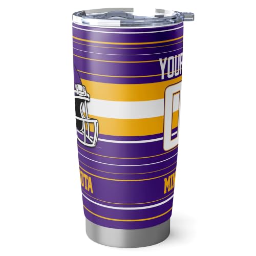 Image of Minnesota Tumbler 20oz Travel Mug Gifts Custom Name Number