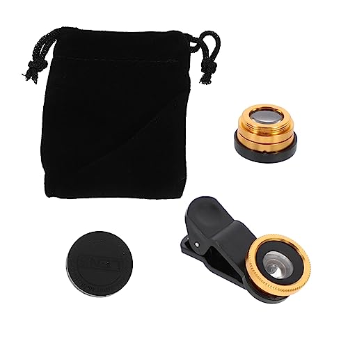 Generic 4 Sets Intelligent Universal Camera Lens Special Effects Smartphone Lens Macro Lens Smartphone Cell Phone telephoto Wide-Angle Lens fisheye Lens Clip-on fisheye Camera Lens