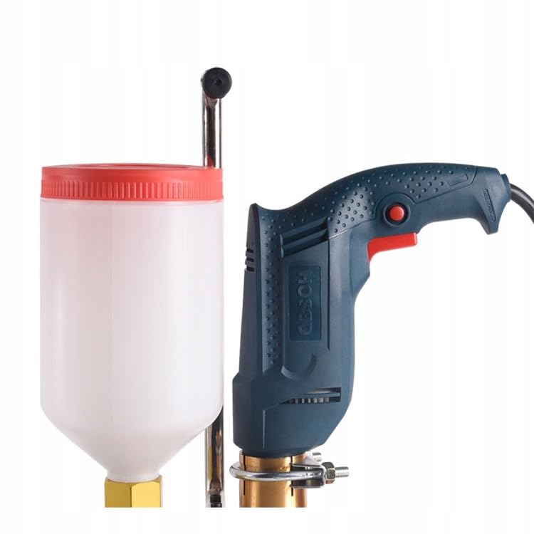 Rosfix Pompa Iniezione Alta Pressione PI-PUMP 9999 – 910W, 15000 PSI, 0–1 L/min | Per Resine PU/Epossidiche | Sigillatura Crepe Cemento | Pompa Iniezione Professionale