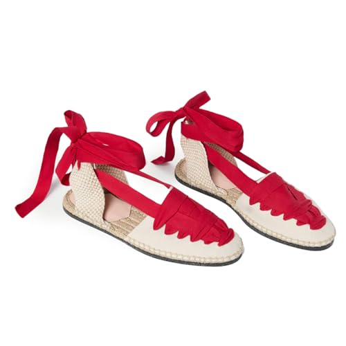 Espadrilles for Women Flat Lace Up Fashionable Elegance with Comfort and Classic Dressy Style3