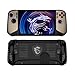 Hzycwgone Case for MSI Claw 8 AI+(2025),TPU Grip Protective Cover for MSI Claw 8 AI+ A2VM Handheld Gaming,Soft Back Case with Kickstand for MSI Claw 8 AI+(Black)
