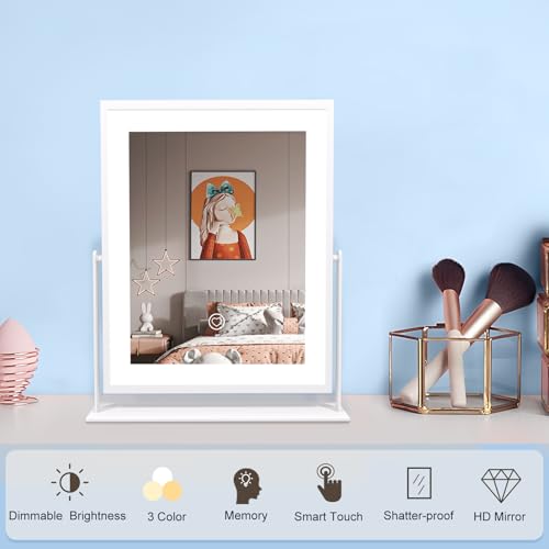 Espejo Beelux para maquillaje con luz LED ajustable 11" miniatura 2