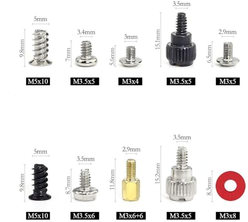 VNJ 300PCS Personal Computer Screw Standoffs Set Kit for Hard Drive, Computer Case, Motherboard, Fan, Power Graphics - Image 4