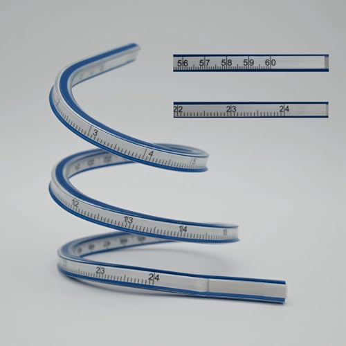 Sewing Gauge Measuring Tool and 24inch flexibled rulers Set