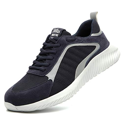 AFFINEST Zapatillas de Trabajo Hombre Zapatos de Seguridad S1 con Puntera de Acero Calzado...
