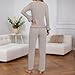 Rtdyvyuhb Pajama Sets For Women 2 Piece Long Sleeve Lounge Set Sleepwear Soft Pjs Sets Casual Fashion Breathable Loungewear Light Gray