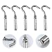 COOPHYA 5pcs M8 304 Stainless Steel Expansion Hooks Silver Open Cup Heavy Duty Anchor Bolts for Wall Hanging and Industrial Fastening
