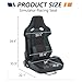Universal Sim Racing Seat with Adjustable Lock Slide, PVC Bucket Race Seat with 8 Support Feet, Reclinable Sport Car Seats with Reinforced Frame & Soft Foam Cushion (Black)