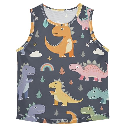 Baby Boys Tank Tops Quick Dry Youth Boy Sleeveless Muscle Shirts Beach Casual Clothes