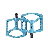 WANGZEYU Pedales MTB Pedales de Bicicleta Pedales de Nailon Antideslizantes for Bicicleta MTB Pedales de Nailon ultraligeros con rodamientos sellados Accesorios for Bicicleta Pedales Bicicleta(Blue)