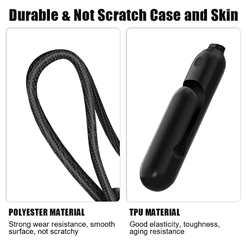 Cordão compatível com AirPods Pro 2, cordão antiqueda e antiperda, cordão ajustável com clipe para A