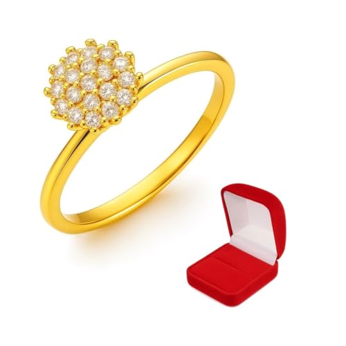 Anel Solitário Debutante 15 Anos ouro 18k banhado chuveirinho (14)