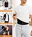 BRABIC Hot Sauna Sweat Suits,Zipper Closure Tank Top Shirt for Weight Lost,Waist Trainer Vest Slim Belt Workout Fitness-Breathable, Neoprene Fabric (Black Sauna Tank Top, L)