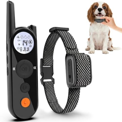 MIMOFPET Wireless Small Dog Fence System - Up to 3500ft Adjustable Electric Fence,Waterproof...