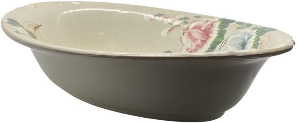 ベトナム ソンベ焼き 深皿 グレージュ ナンセラミック VNEM1-14-1