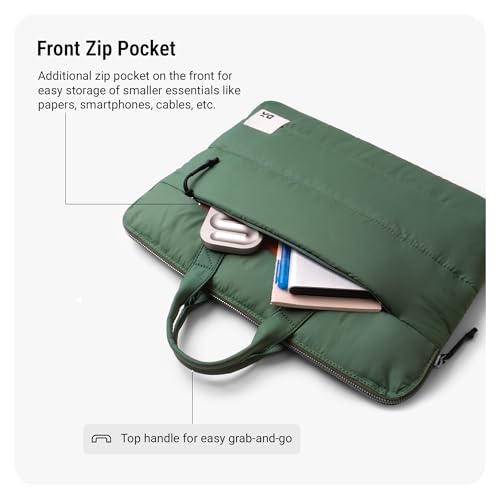 Image of DailyObjects Stria Pro Laptop Bag With Handle| Recycled Durable Polyester | Compatible with Laptop /MacBook Air /Pro Upto 15 Inch| Water Resistant|Padded Compartment with Zip Closure