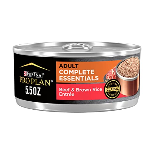 Image of Purina Pro Plan High Protein Dog Food Wet Pate, Beef and Brown Rice Entree - (24) 5.5 oz. Cans